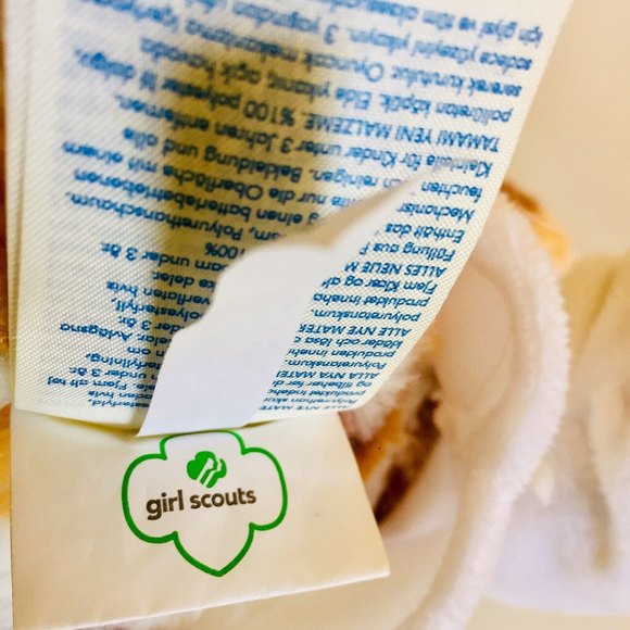 BAB Girl Scout S’mores Bear Plush 15” Caramel Swirl S'mores with Unicorn Hoodie - Picture 9 of 10